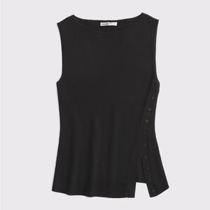 Abercrombie Asymmetrical Button Sweater Tank